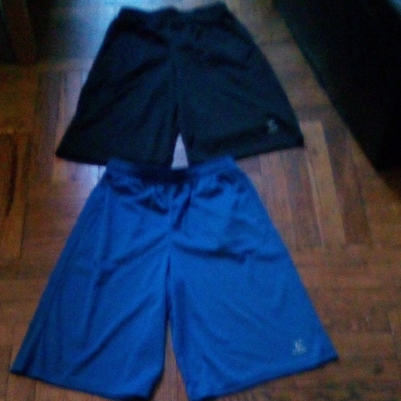 Black and Blue Athletic Shorts - Picture 1 of 3